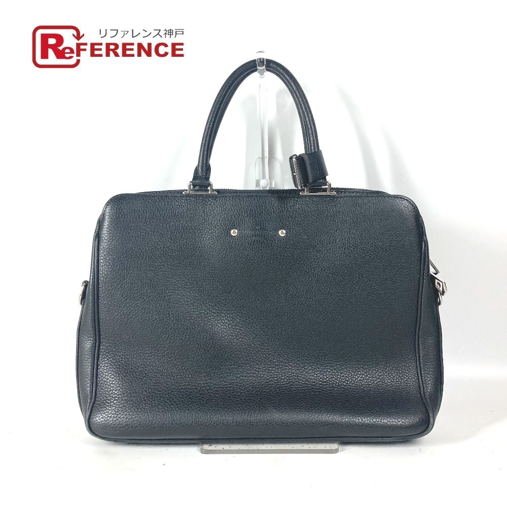 LOUIS VUITTON Armand Briefcase Bag Document Tote Handbag Taurillon Black